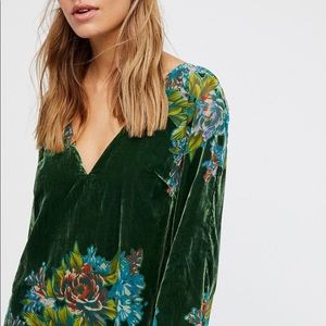 Free People Moana Burnout Velvet Dress